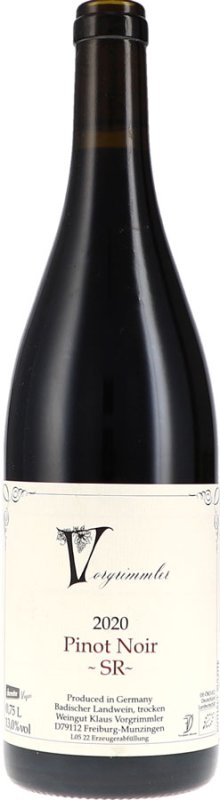 Vorgrimmler - Pinot Noir SR trocken Deutscher Qualitätswein 2020 - BIO